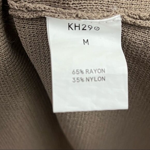 Kerisma Knits Tan Sleeveless Tunic Mini Dress M - Picture 8 of 8